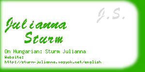 julianna sturm business card